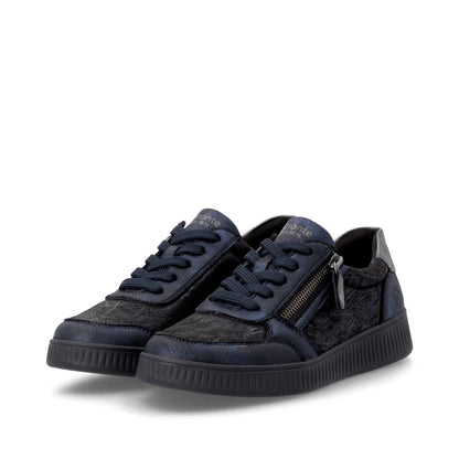 Remonte D2E05-03 Navy & Black Trainers with Zip
