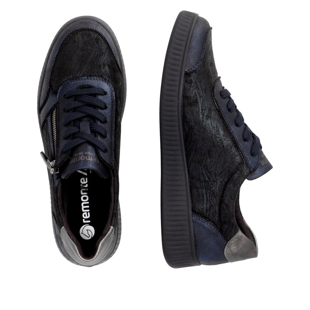 Remonte D2E05-03 Navy & Black Trainers with Zip