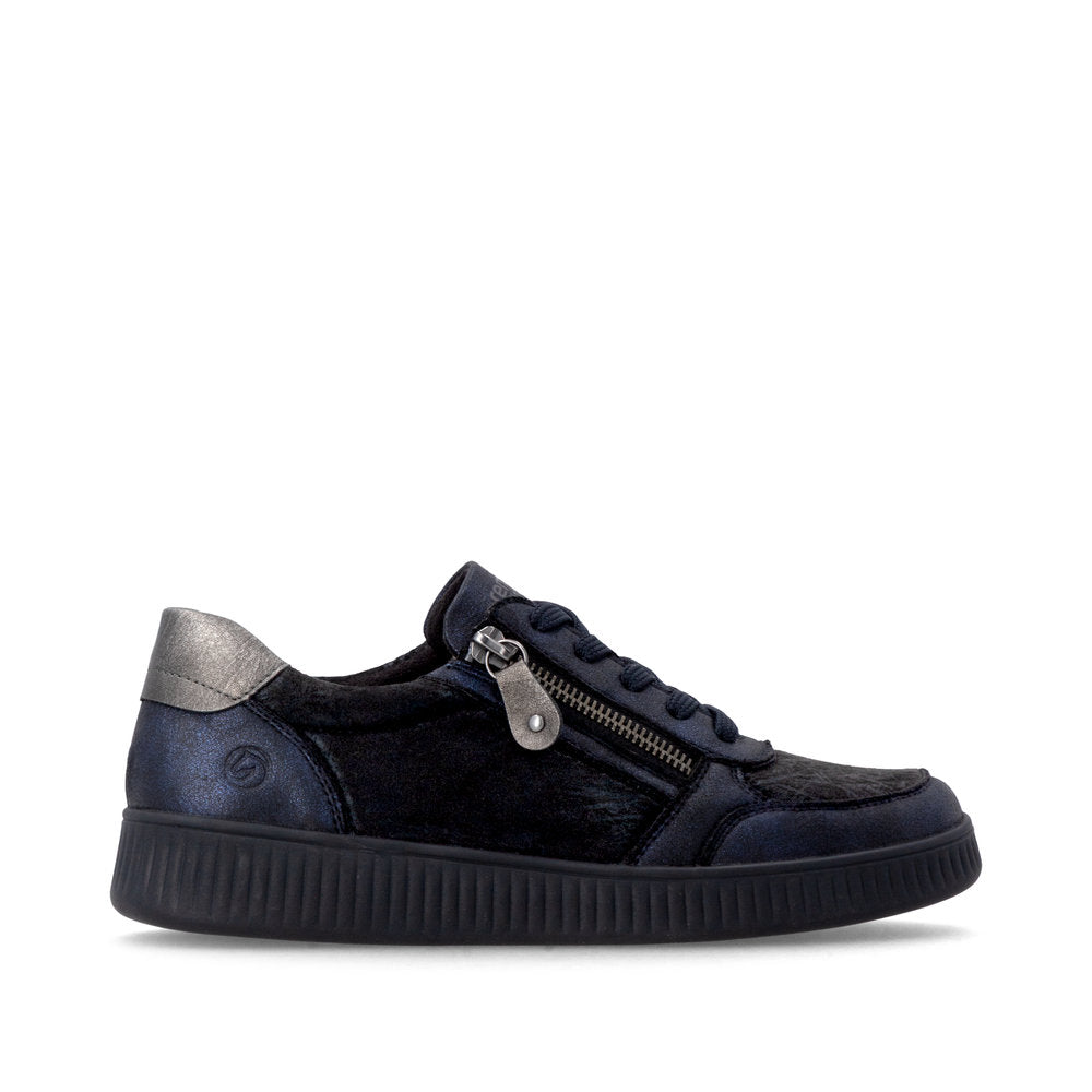 Remonte D2E05-03 Navy & Black Trainers with Zip