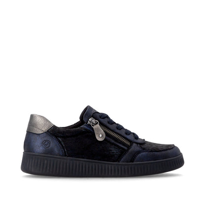 Remonte D2E05-03 Navy & Black Trainers with Zip