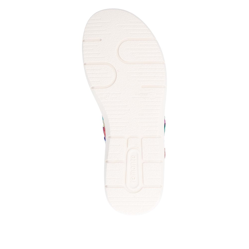 Remonte D2K52-90 Rainbow Multi Sandals with Slingback Strap