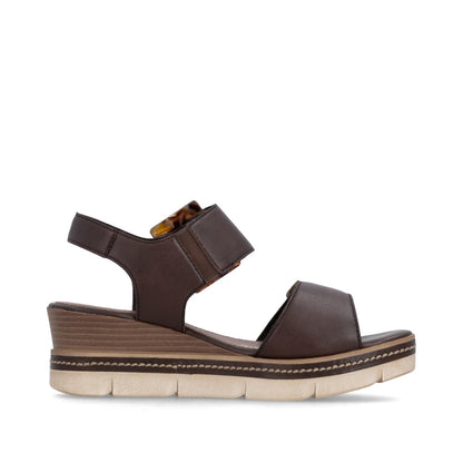 Remonte D2L53-25 Moro Brown F 1/2 Fit Sandals with Slingback Strap