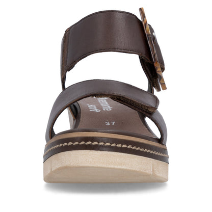 Remonte D2L53-25 Moro Brown F 1/2 Fit Sandals with Slingback Strap