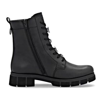 Remonte TEX D2S73-00 Black Lace Ankle Boots