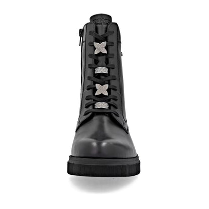 Remonte TEX D2S73-00 Black Lace Ankle Boots