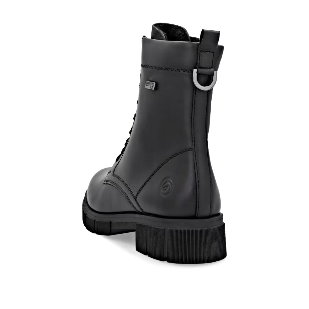 Remonte TEX D2S73-00 Black Lace Ankle Boots