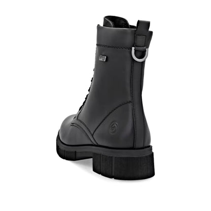 Remonte TEX D2S73-00 Black Lace Ankle Boots