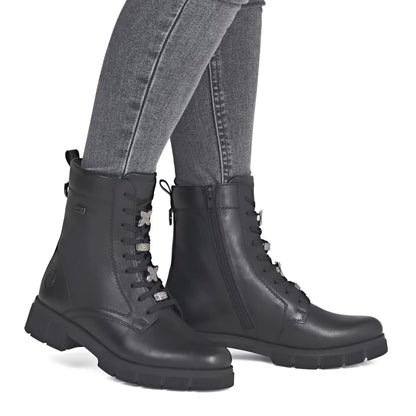 Remonte TEX D2S73-00 Black Lace Ankle Boots