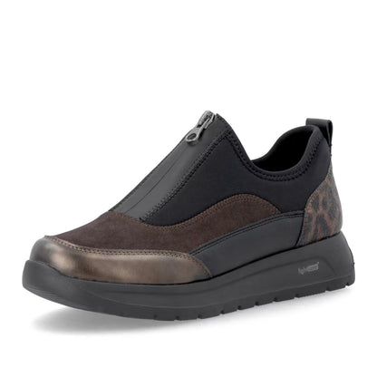 Remonte D2V01-05 Antique Bronze & Black H Fit Sneakers
