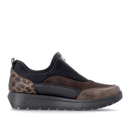 Remonte D2V01-05 Antique Bronze & Black H Fit Sneakers