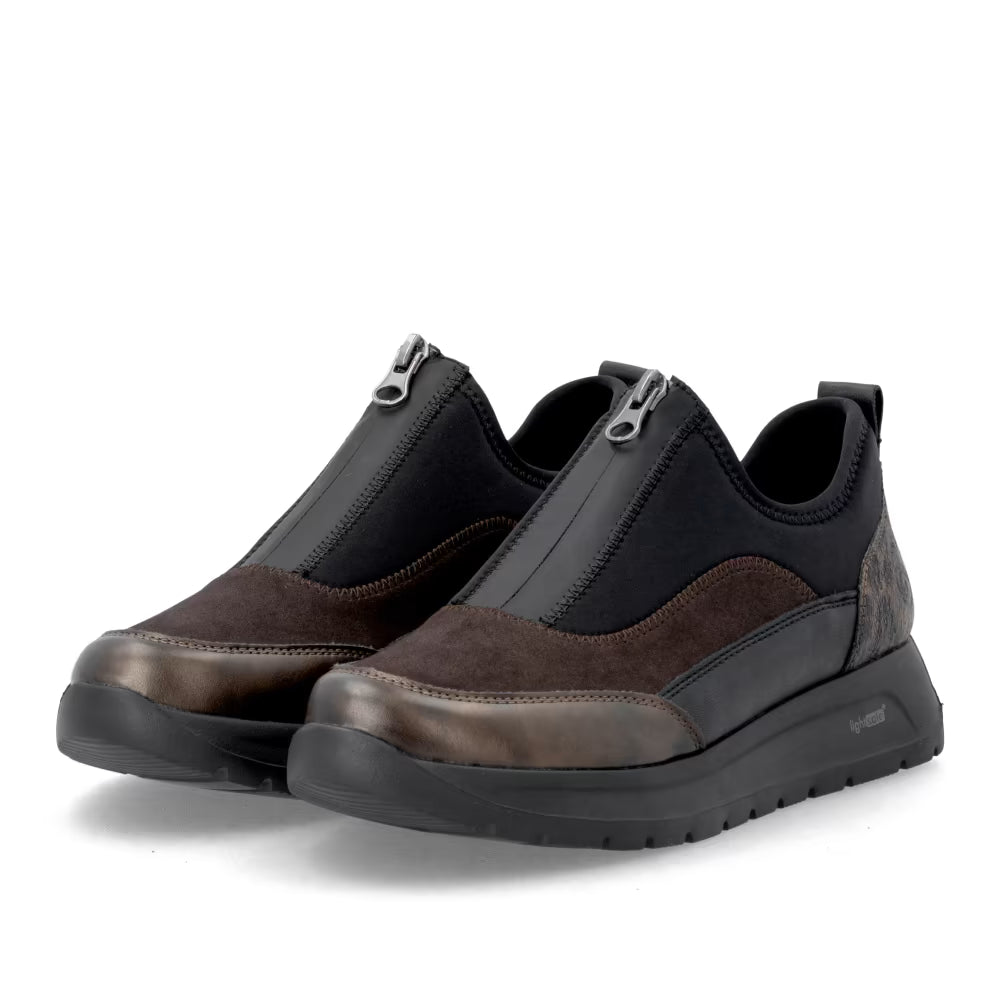 Remonte D2V01-05 Antique Bronze & Black H Fit Sneakers