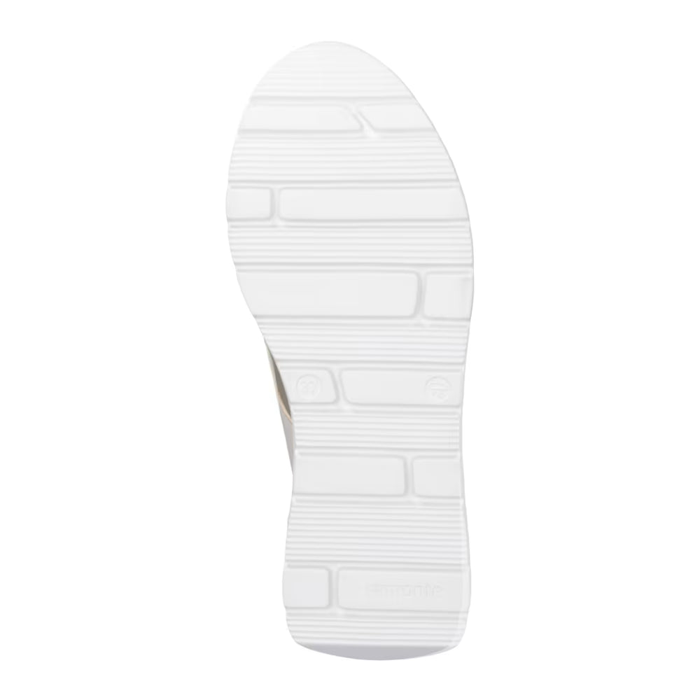 Remonte D2V02-62 Ginger Beige, Pearl & Pale Gold H Fit Trainers with Zip