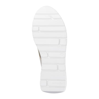 Remonte D2V02-62 Ginger Beige, Pearl & Pale Gold H Fit Trainers with Zip