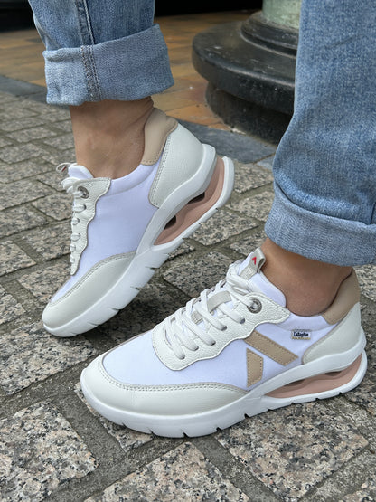 Callaghan 45825 White & Peach Sneakers