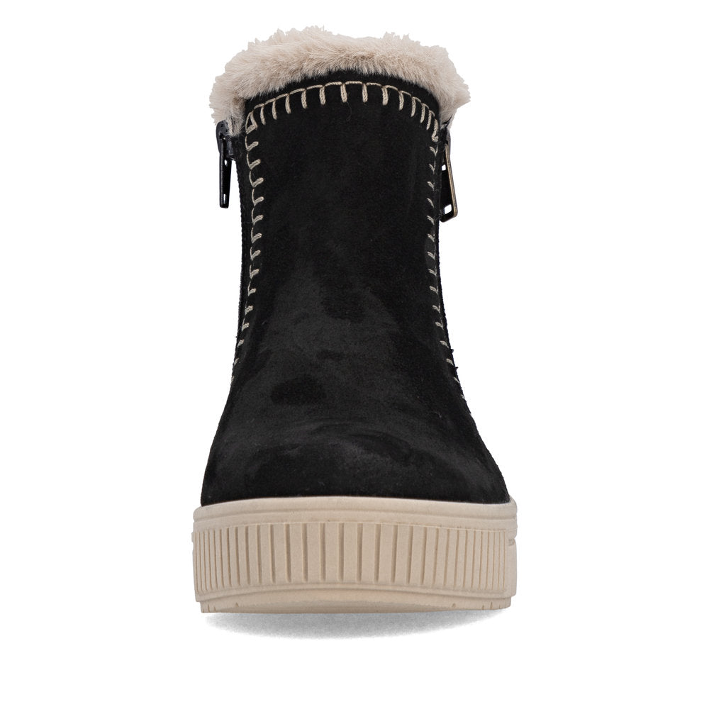Remonte D3B70-03 Black & Beige Warm Boots