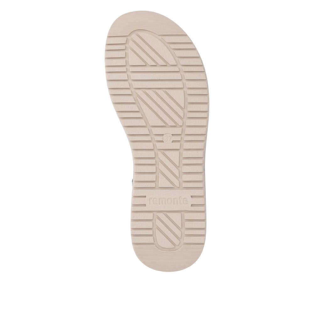 Remonte D3J50-90 Light Brass, Brown, Light Gold & Black F 1/2 Fit Velcro Sandals with Slingback Strap