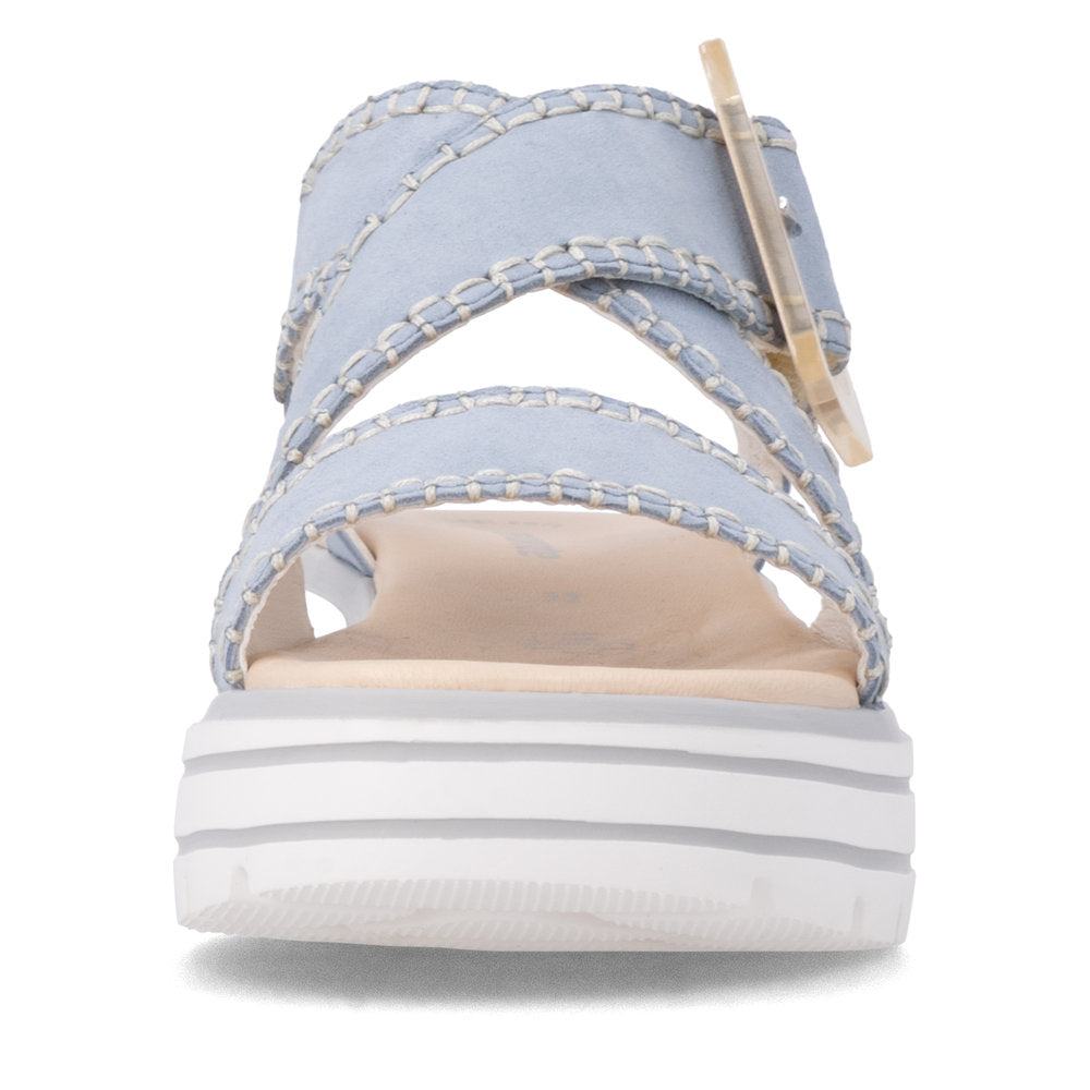Remonte D3N51-10 Aqua Blue F 1/2 Fit Sandals with Slingback Strap