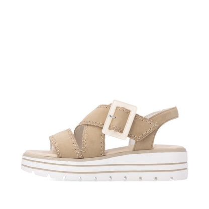Remonte D3N51-62 F 1/2 Fit Sandals with Slingback Strap