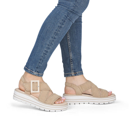 Remonte D3N51-62 F 1/2 Fit Sandals with Slingback Strap