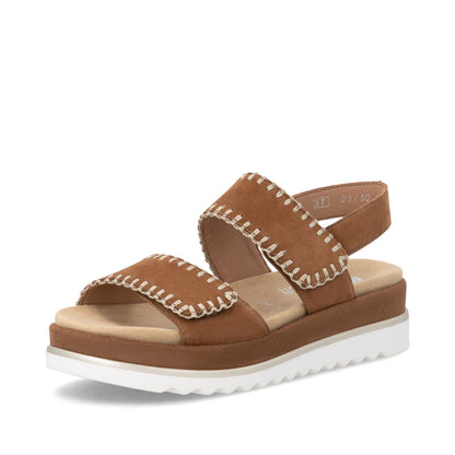 Remonte D3P50-22 Brown F 1/2 Fit Sandals with Slingback Strap