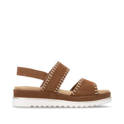 Remonte D3P50-22 Brown F 1/2 Fit Sandals with Slingback Strap