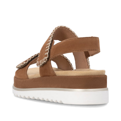Remonte D3P50-22 Brown F 1/2 Fit Sandals with Slingback Strap