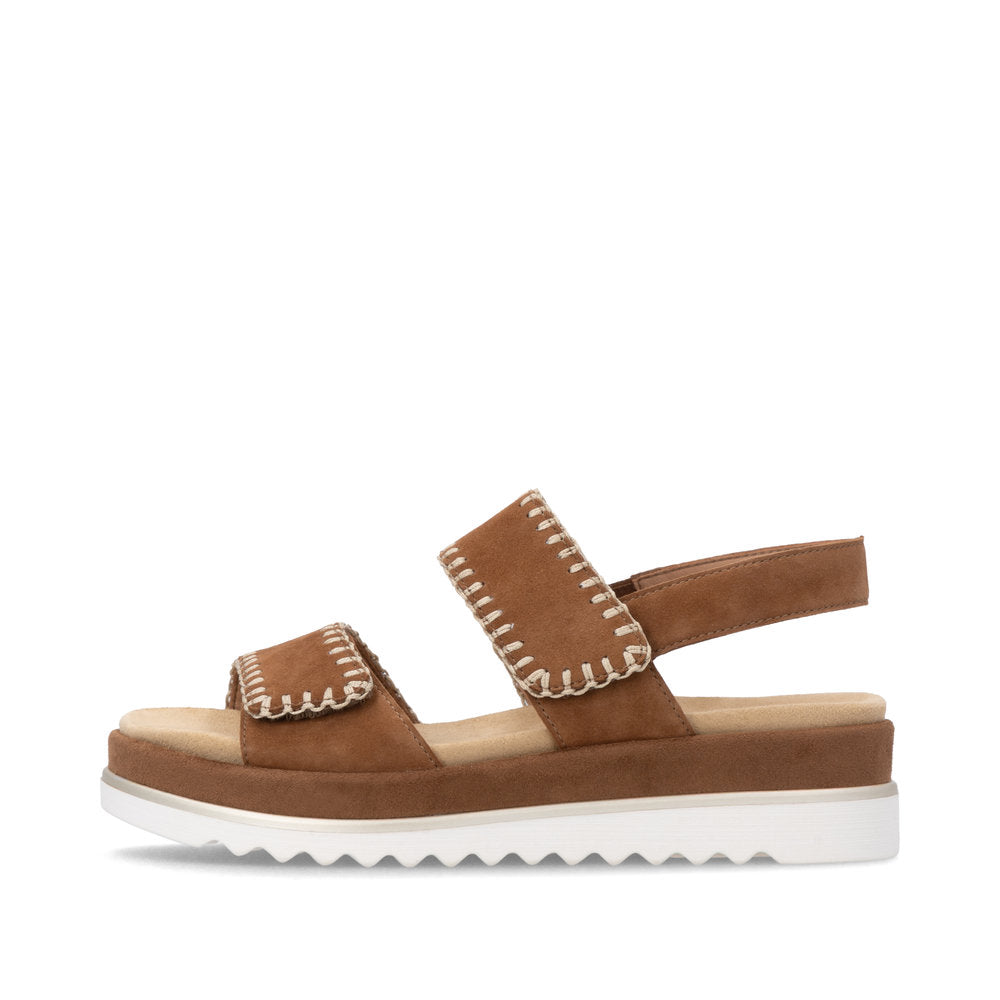 Remonte D3P50-22 Brown F 1/2 Fit Sandals with Slingback Strap