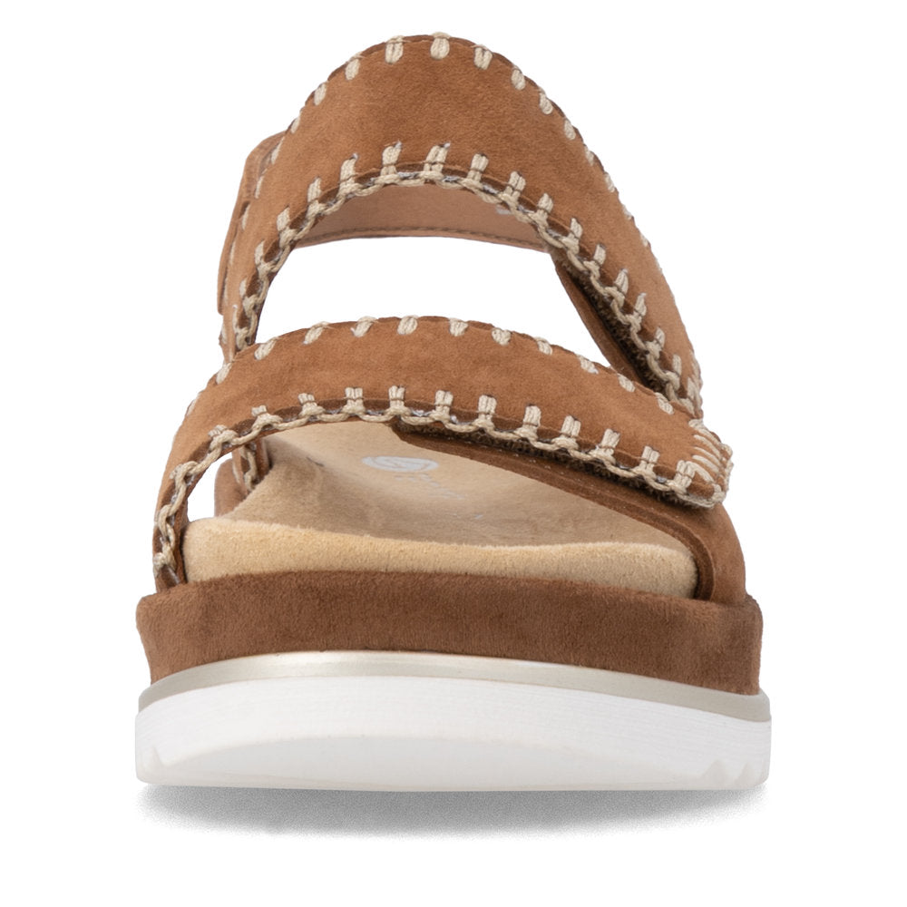 Remonte D3P50-22 Brown F 1/2 Fit Sandals with Slingback Strap