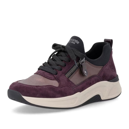Remonte D3V01-30 Purple & Wine Combi H Fit Sneakers