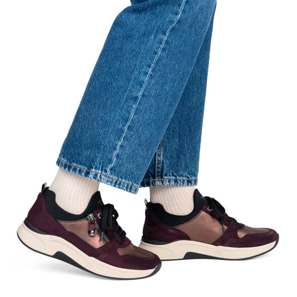 Remonte D3V01-30 Purple & Wine Combi H Fit Sneakers