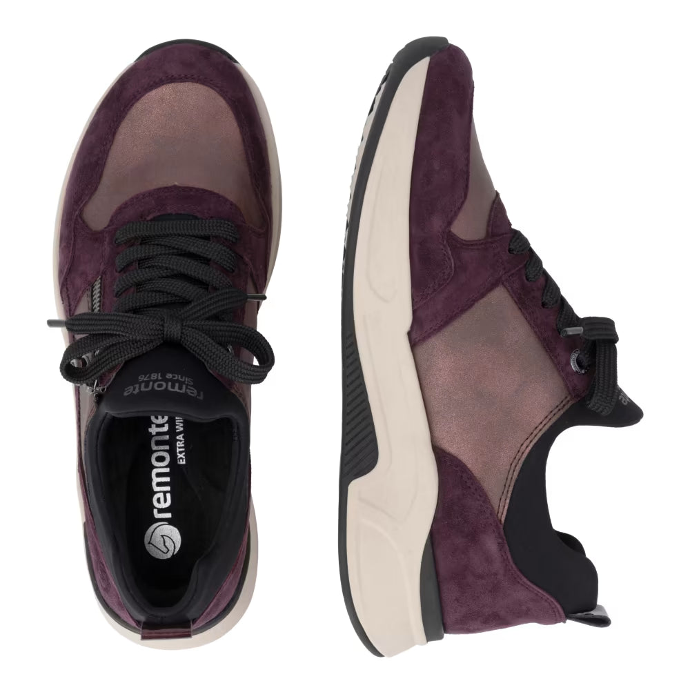 Remonte D3V01-30 Purple & Wine Combi H Fit Sneakers