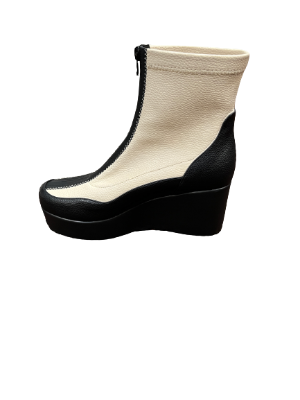 Redz D4206 Black & Beige Ankle Boots