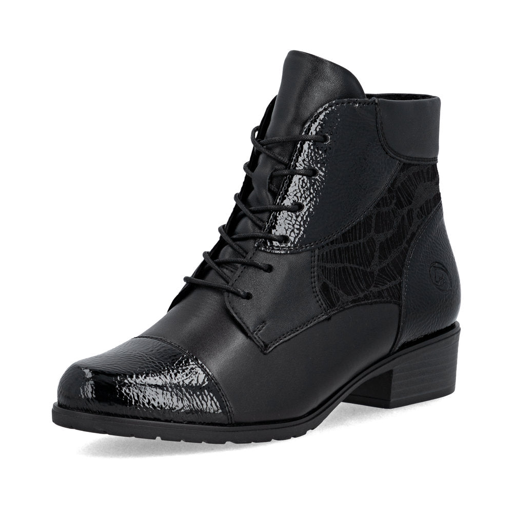 Remonte D6882-00 Black Ankle Boots