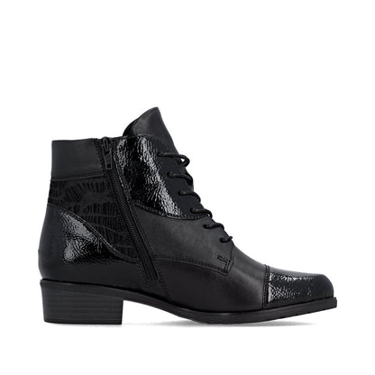 Remonte D6882-00 Black Ankle Boots