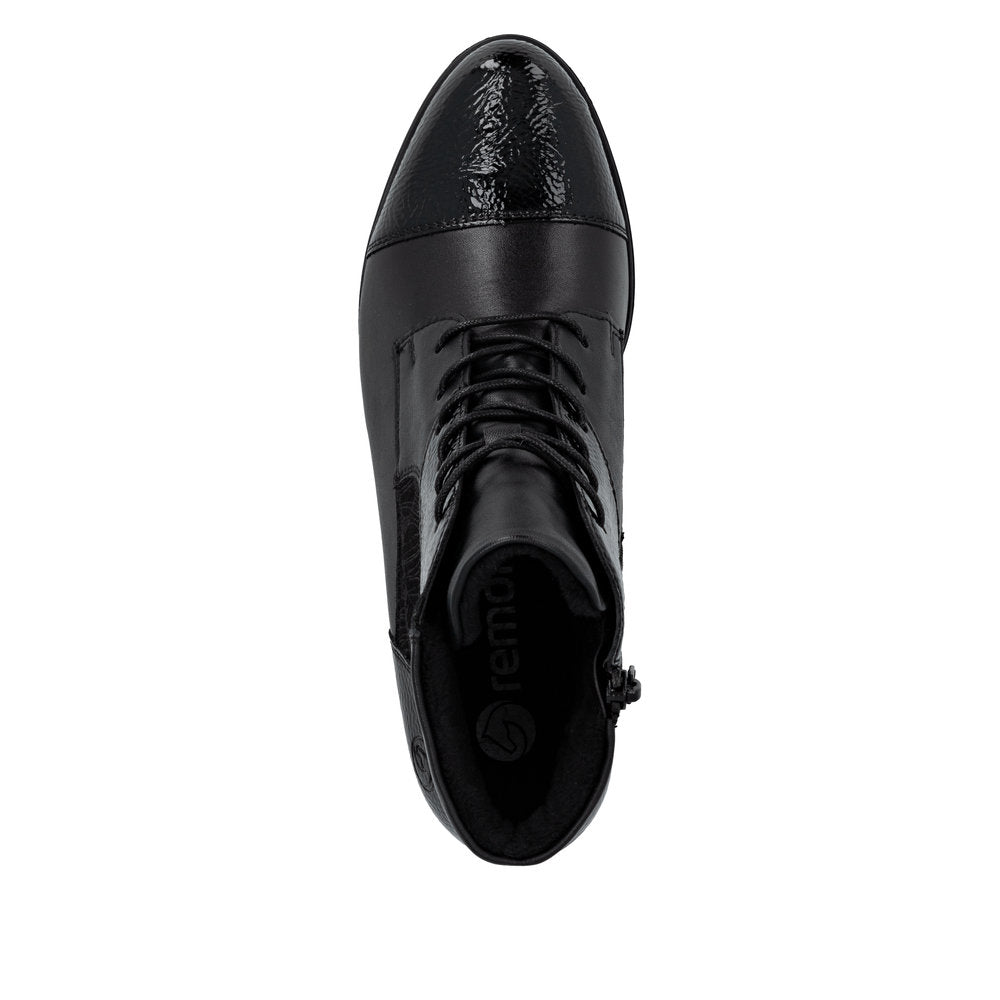 Remonte D6882-00 Black Ankle Boots