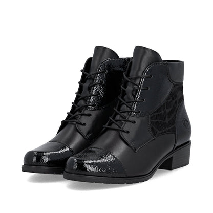 Remonte D6882-00 Black Ankle Boots