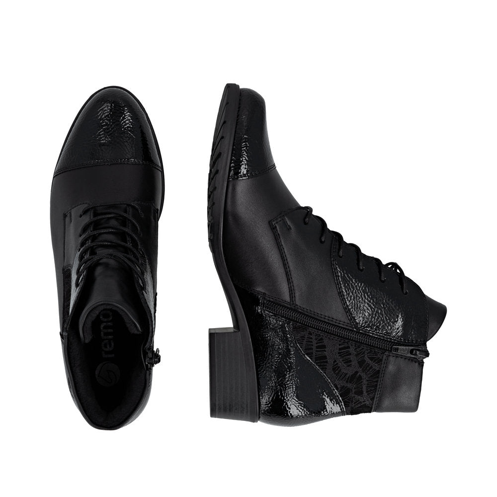 Remonte D6882-00 Black Ankle Boots