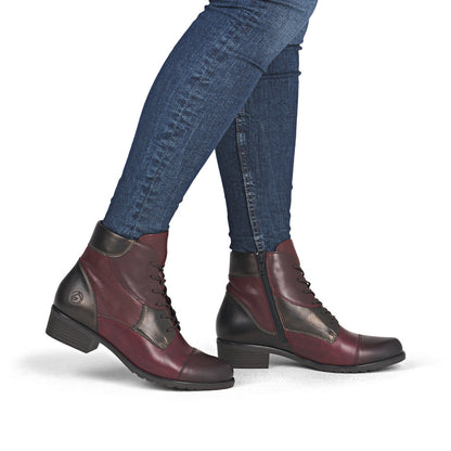 Remonte D6882-35 Wine & Bronze Boots
