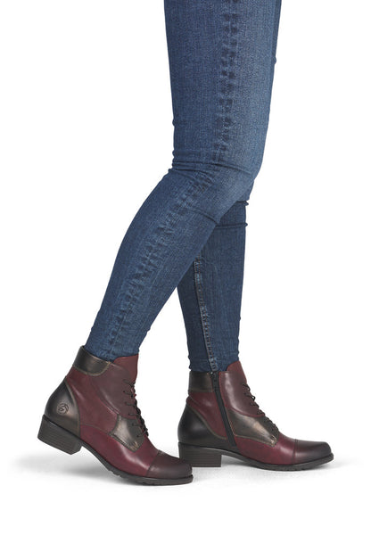 Remonte D6882-35 Wine & Bronze Boots