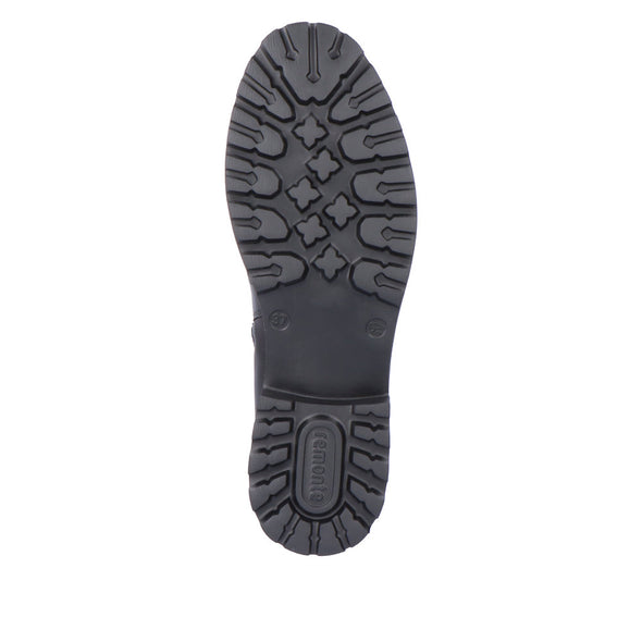 Remonte D8668-01 Black Lace Boots with Buckle
