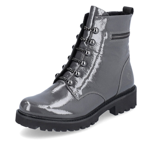Remonte D8670-45 Grey 6 Studs & Chain Boots