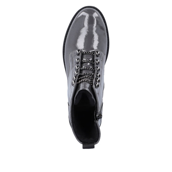 Remonte D8670-45 Grey 6 Studs & Chain Boots