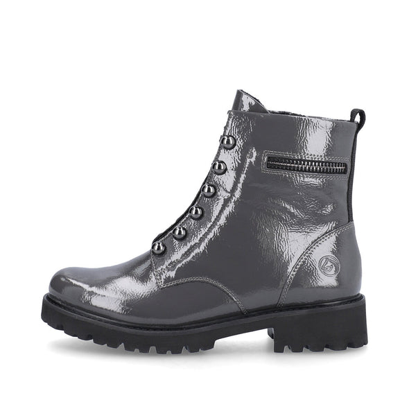 Remonte D8670-45 Grey 6 Studs & Chain Boots