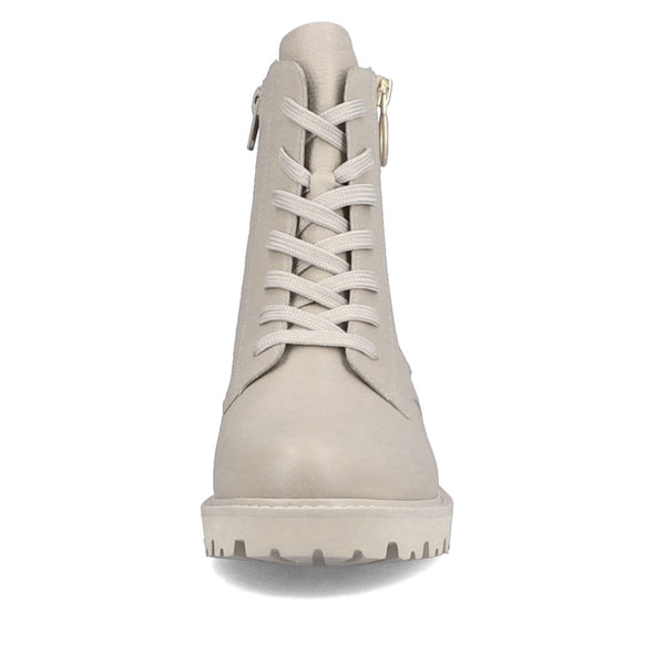 Remonte D8671-60 Beige Boots with Zip & Laces