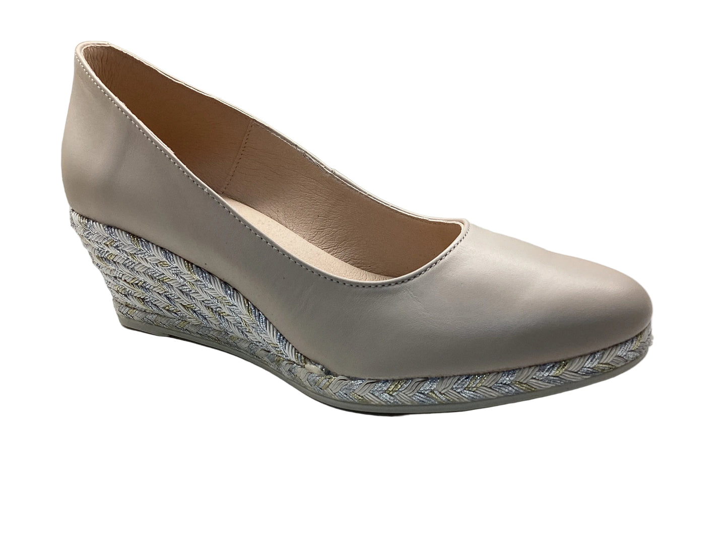 Jose Saenz 6019 Sand White, Silver & Gold Wedges