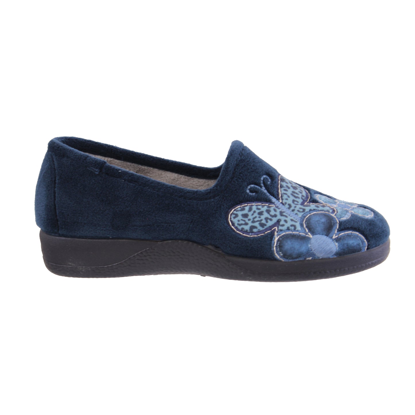 Devalverde 1127 Marino Navy Butterfly Slippers