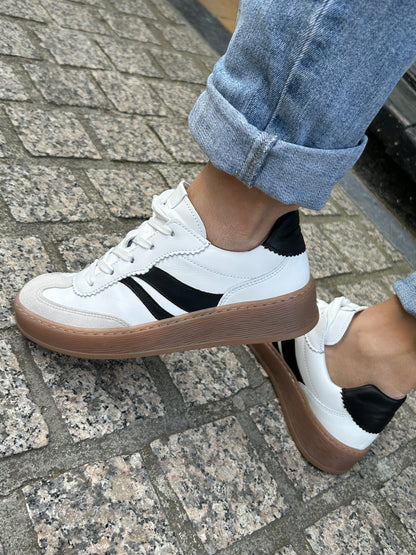 Gabor Comfort 86.475.51 White & Black Combi G Fit Trainers