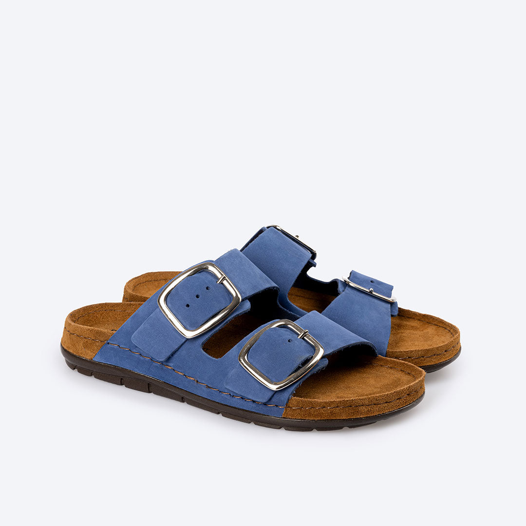 Rohde 5879 54 Petrol Blue 2 Strap Sandals