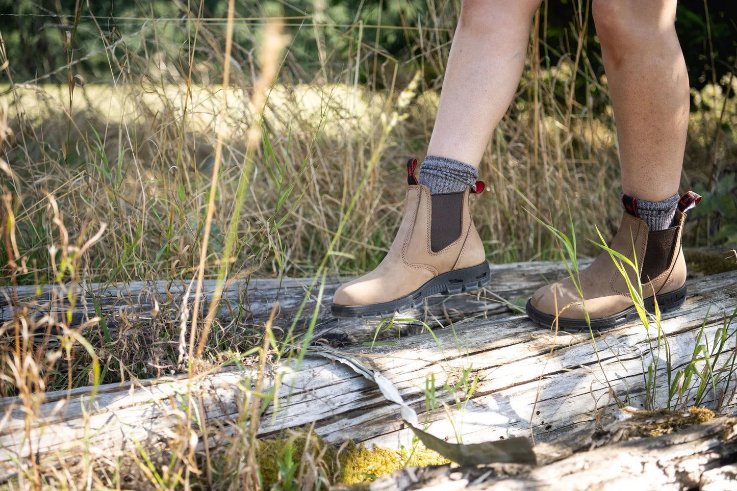 Redback UBCH Soft Toe Crazy Horse Tan Suede Ankle Boot