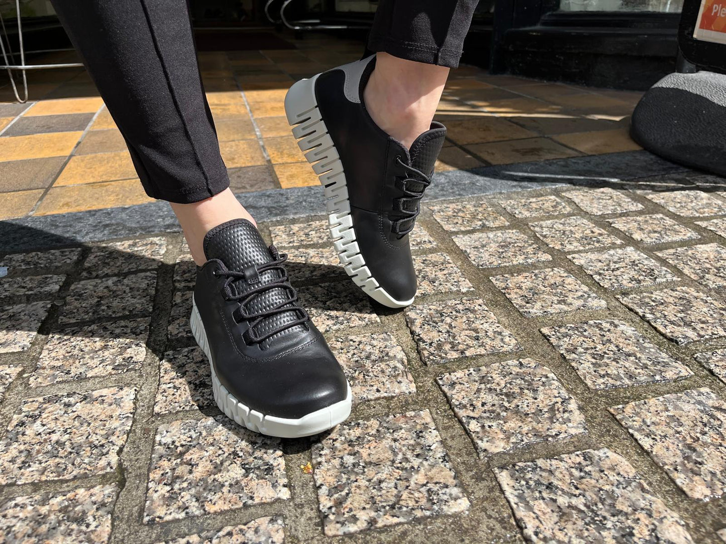 Ecco 218203 60719 Gruuv Black/Light Grey Sneakers